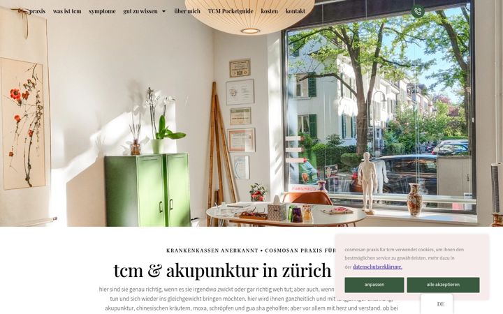 Screenshot of cosmosan.ch