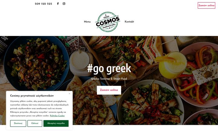 Screenshot of cosmosgreek.pl