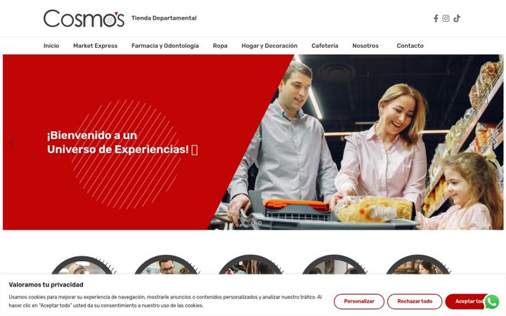 Screenshot of cosmoslh.com