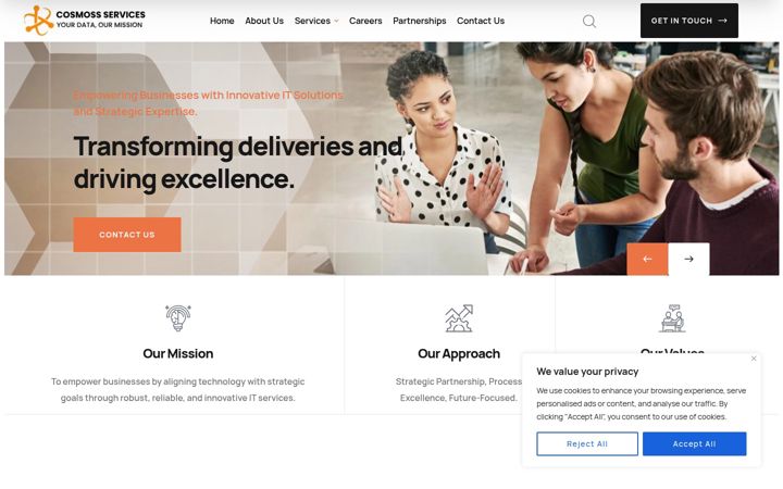 Screenshot of cosmoss.co.uk