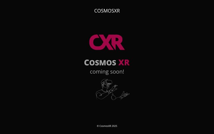 Screenshot of cosmosxr.io