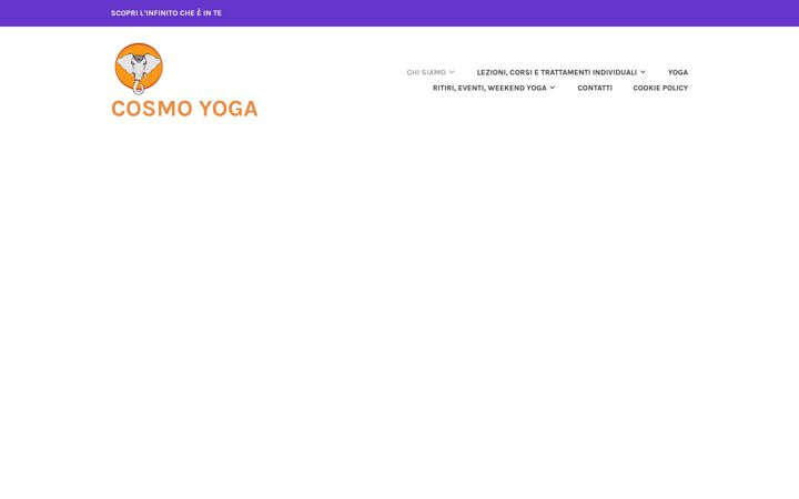 Screenshot of cosmoyoga.it
