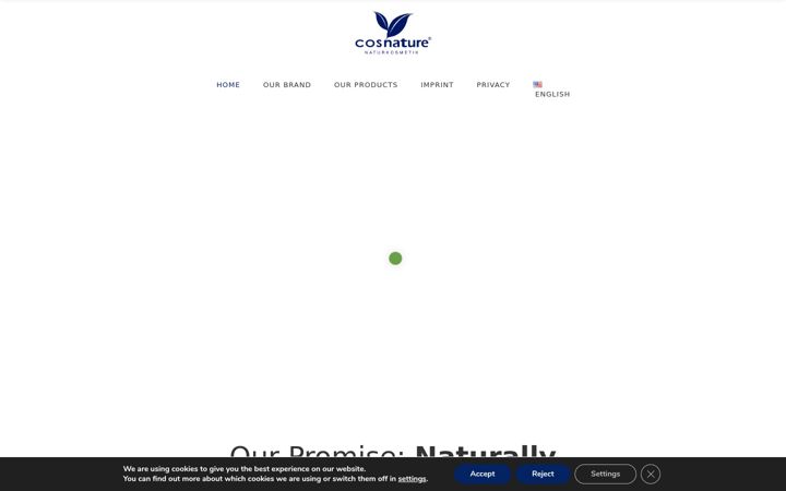 Screenshot of cosnature.de