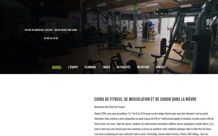 Screenshot of cosnefitness.fr