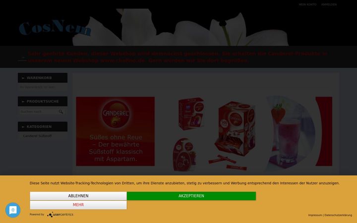 Screenshot of cosnem.de