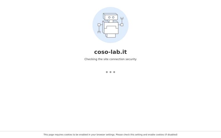 Screenshot of coso-lab.it