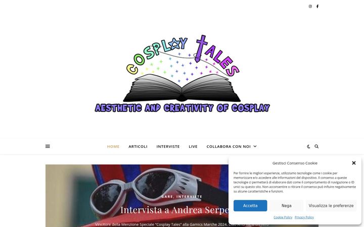 Snímek obrazovky cosplaytales.altervista.org