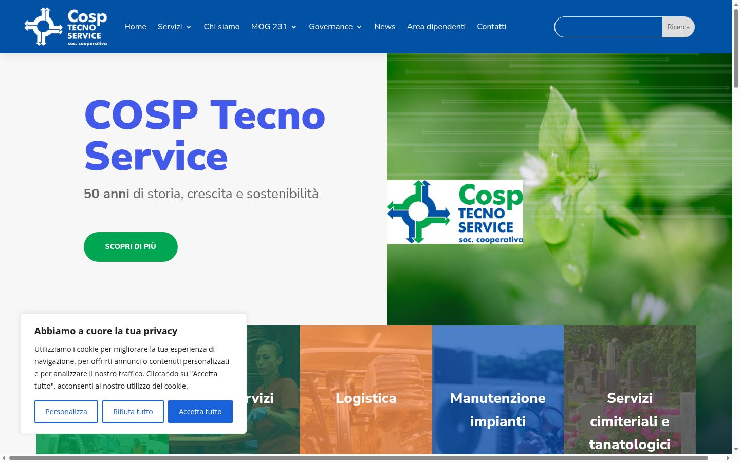 Captura de ecrã do banner de consentimento apresentado antes de qualquer interação