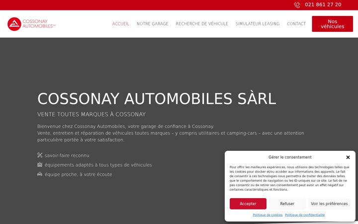 Screenshot of cossonay-automobiles.ch