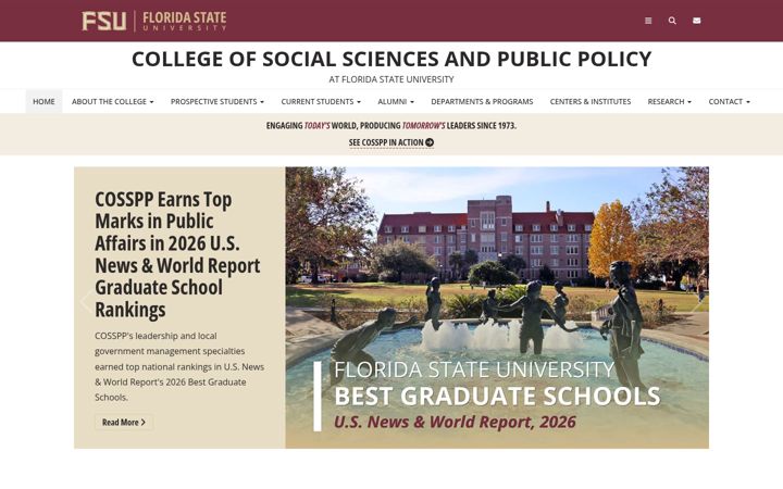 Screenshot von cosspp.fsu.edu