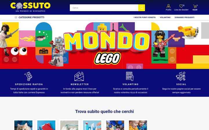 Screenshot of cossuto.it