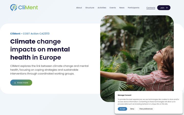 Screenshot of cost-climent.eu