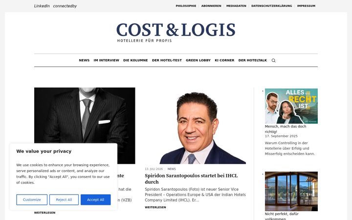 Screenshot of cost-logis.de