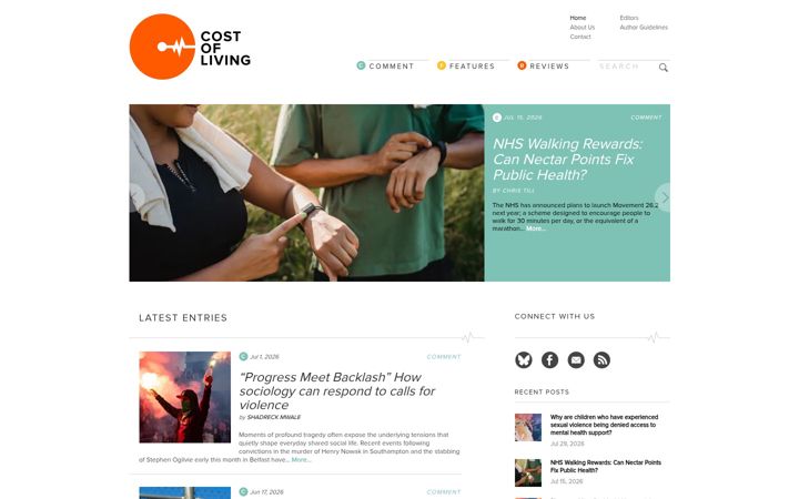 Screenshot di cost-ofliving.net