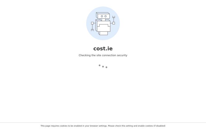 Screenshot of cost.ie