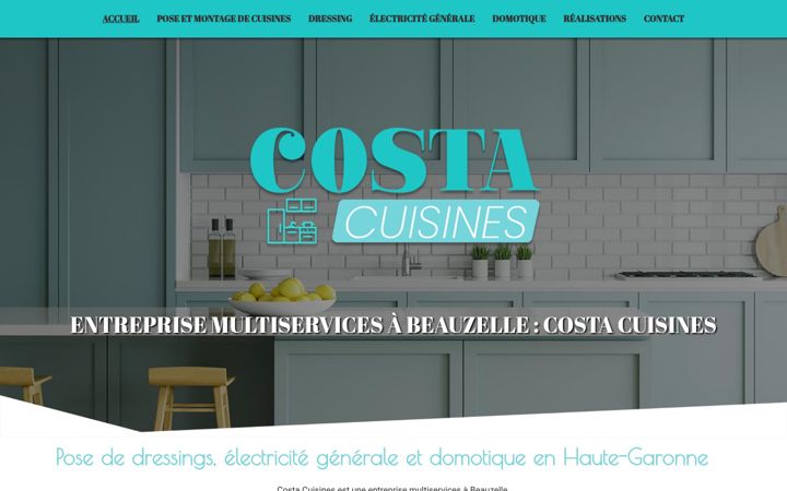 Screenshot of costa-cuisines.fr