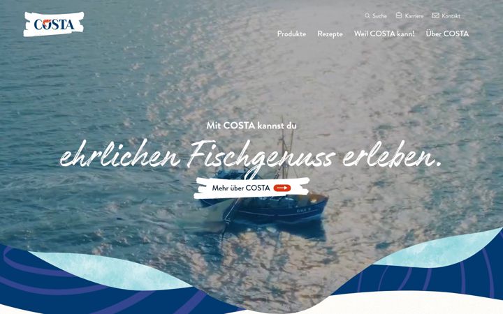 Screenshot of costa.de