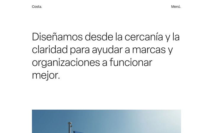 Screenshot of costa.io