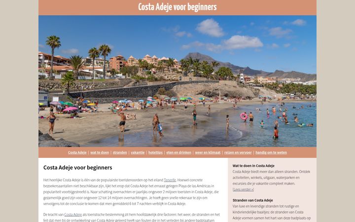 Screenshot of costaadejevoorbeginners.nl
