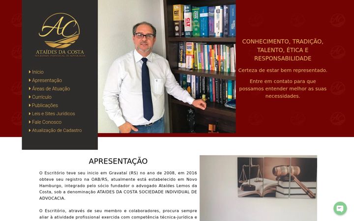 Screenshot of costaadvassociados.com.br