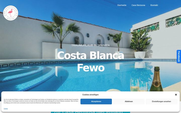 Screenshot of costablancafewo.de