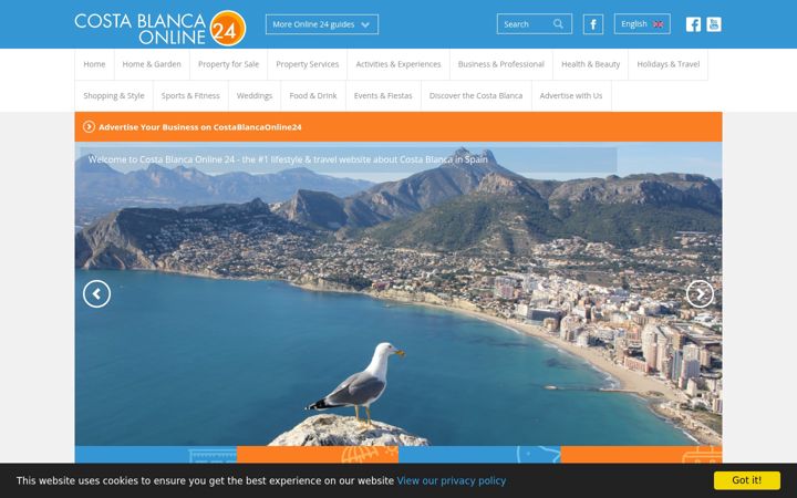 Screenshot of costablancaonline24.com