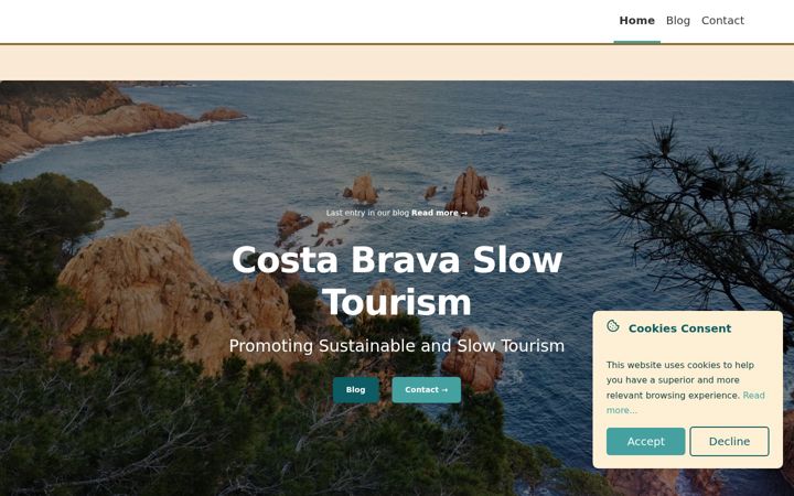 Screenshot of costabravaslowtourism.com