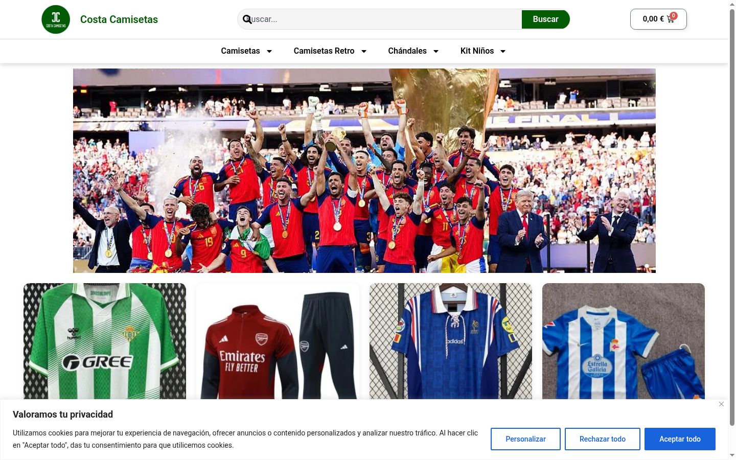 Screenshot des Einwilligungsbanners vor jeglicher Interaktion