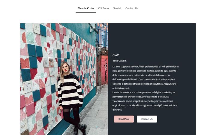 Screenshot of costaclaudia.com