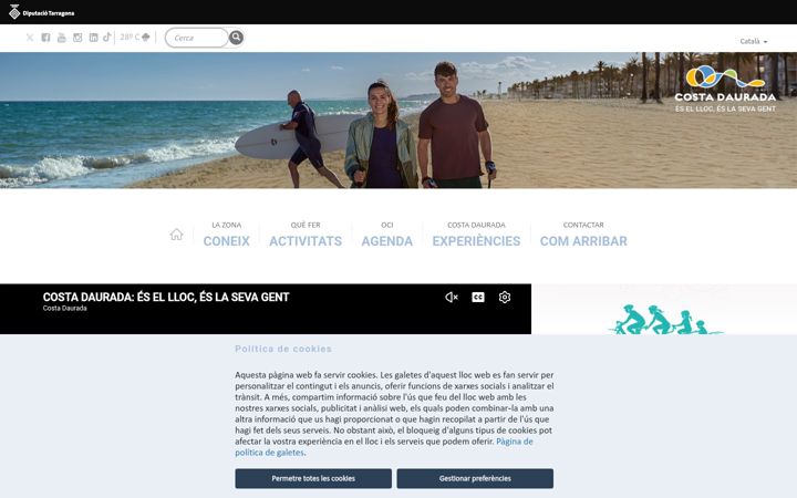 Screenshot of costadaurada.info