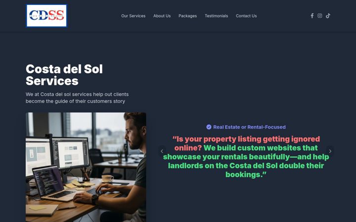 Screenshot of costadelsolservices.es