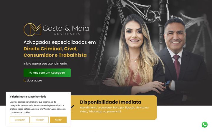 Screenshot von costaemaiaadvocacia.com.br