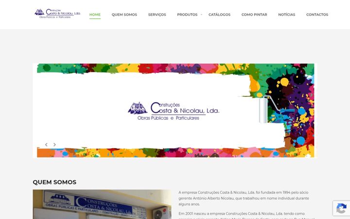 Screenshot of costaenicolau.pt