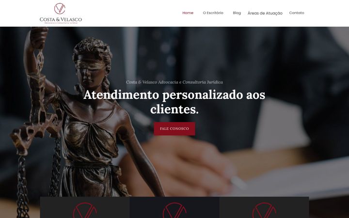 Screenshot of costaevelasco.com.br