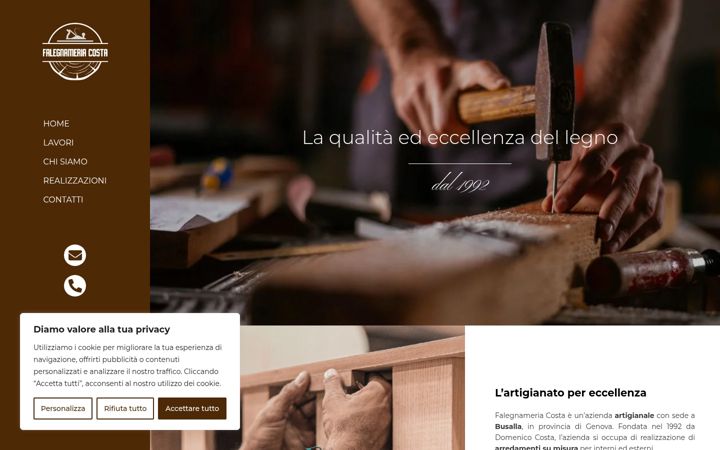 Screenshot of costafalegnameria.it