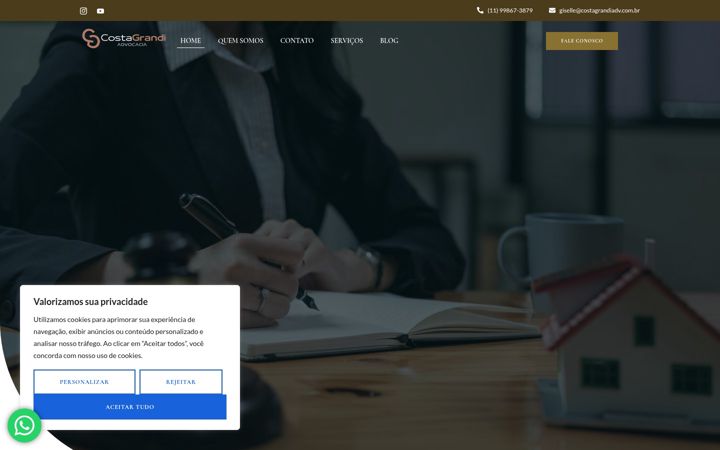 Screenshot of costagrandiadv.com
