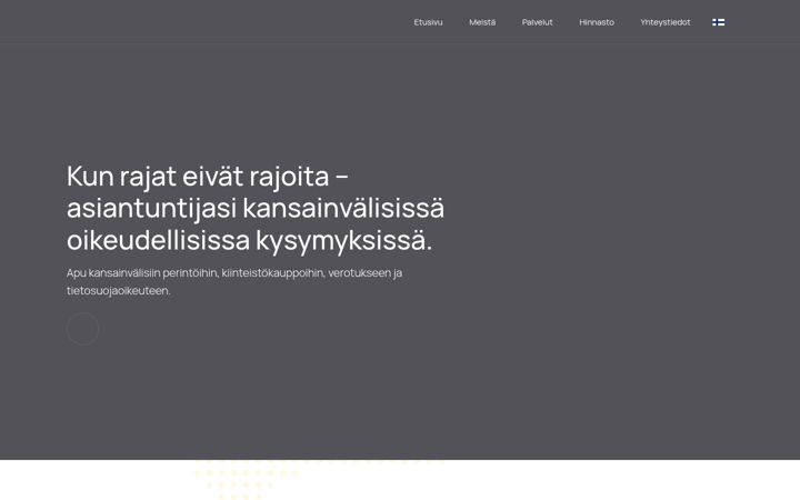 Screenshot of costajuridica.fi