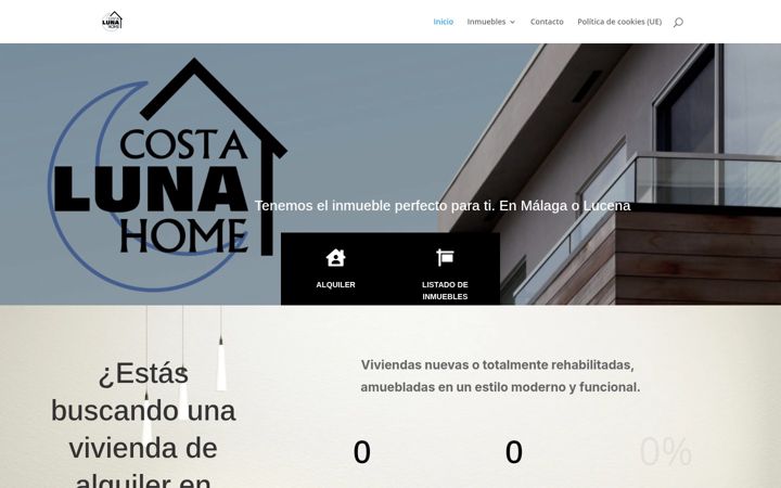 Screenshot of costalunahome.com