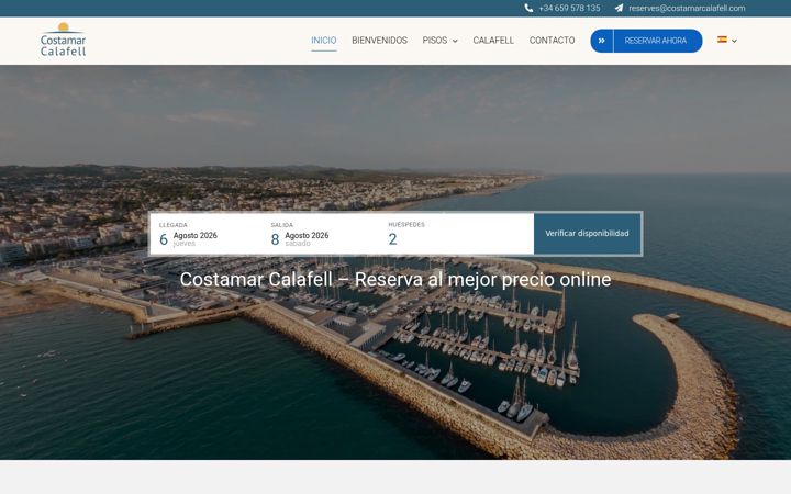 Screenshot of costamarcalafell.com