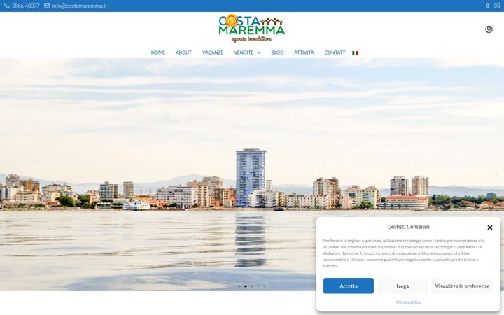 Screenshot of costamaremma.it