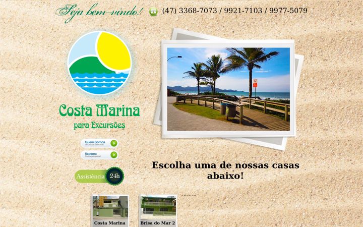 Screenshot of costamarinaparaexcursoes.com