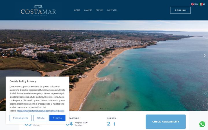 Screenshot of costamarvacanze.com
