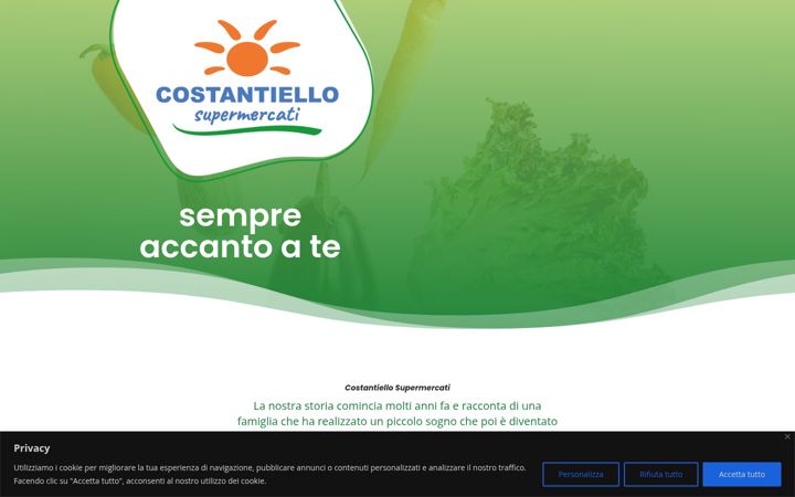 Screenshot of costantiellosupermercati.it