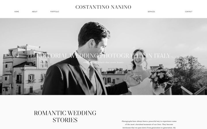 Екранна снимка на costantinonanino.com