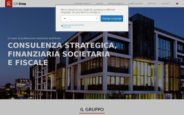 Posnetek zaslona costanzoeassociati.it