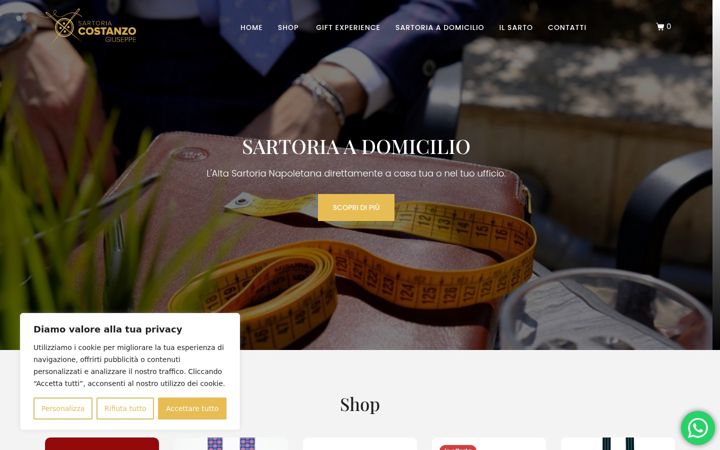 Screenshot of costanzosartoria.it