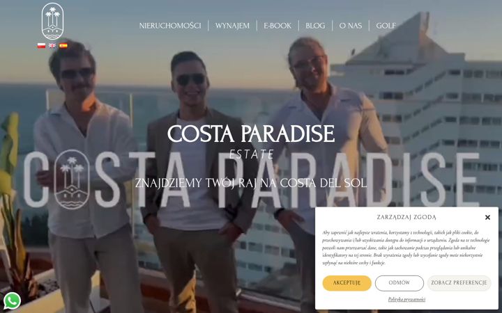 Screenshot of costaparadise.eu