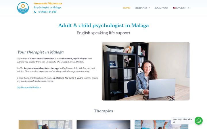 Screenshot of costapsychology.com