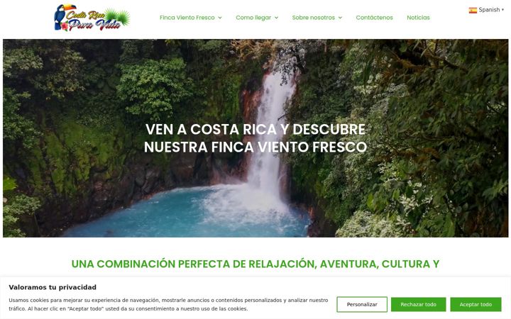 Screenshot of costarica-puravida.com