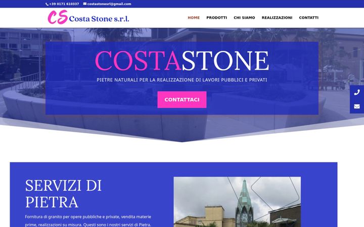 Screenshot of costastonesrl.it